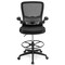 Height Adjustable Drafting Chair with Flip Up Arms for Home Office